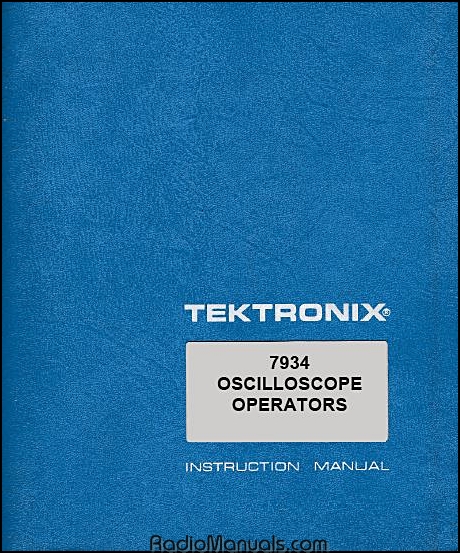 Tektronix 7934 Operators Manual